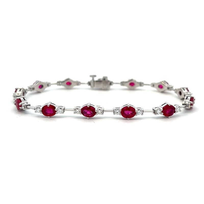 Ruby And Diamond Bracelet