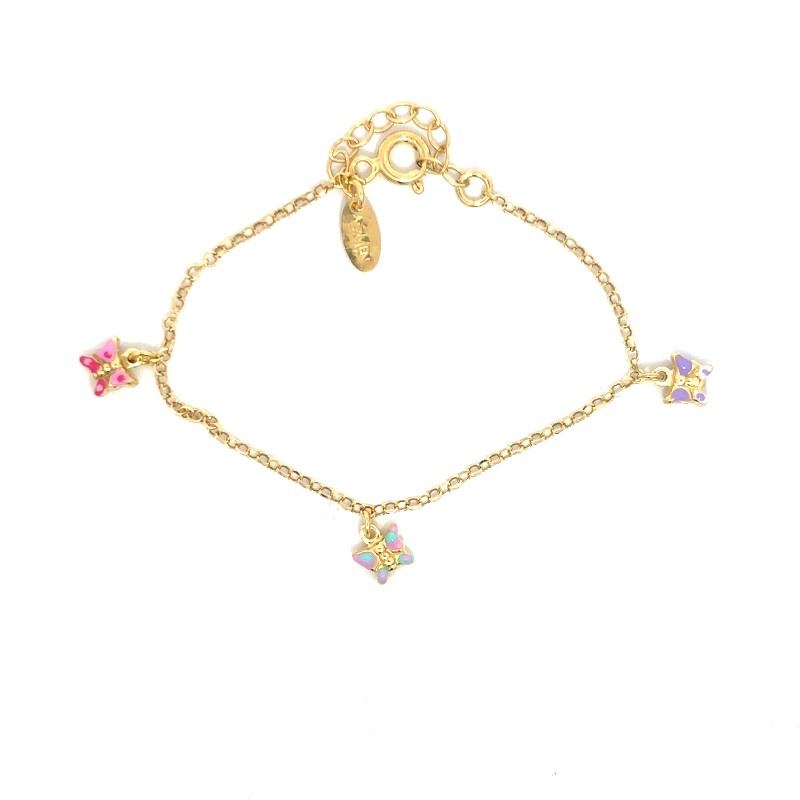 AMen Baby Enamel Butterfly Bracelet