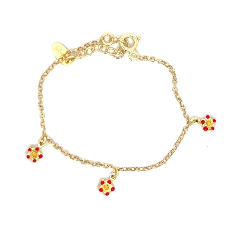 AMen Baby Enamel Flower Bracelet