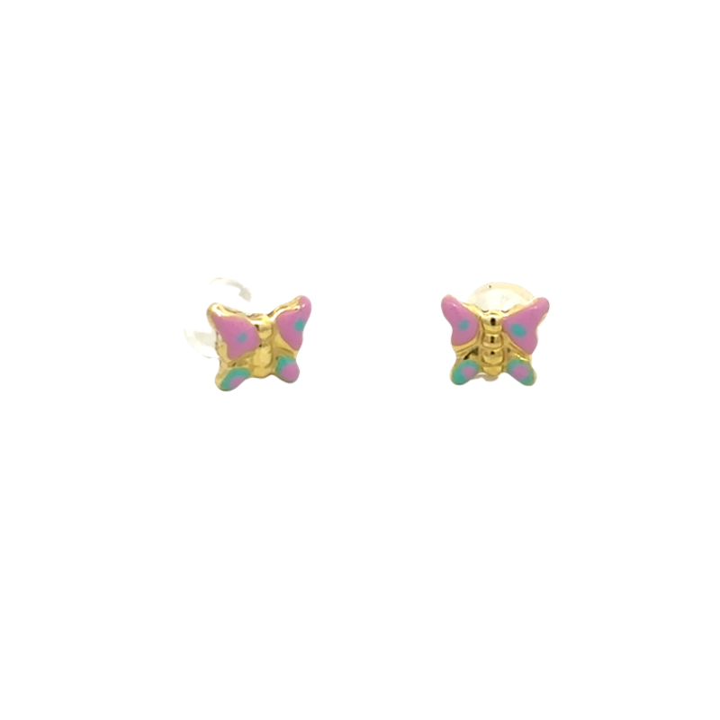 AMen Baby Enamel Butterfly Earrings