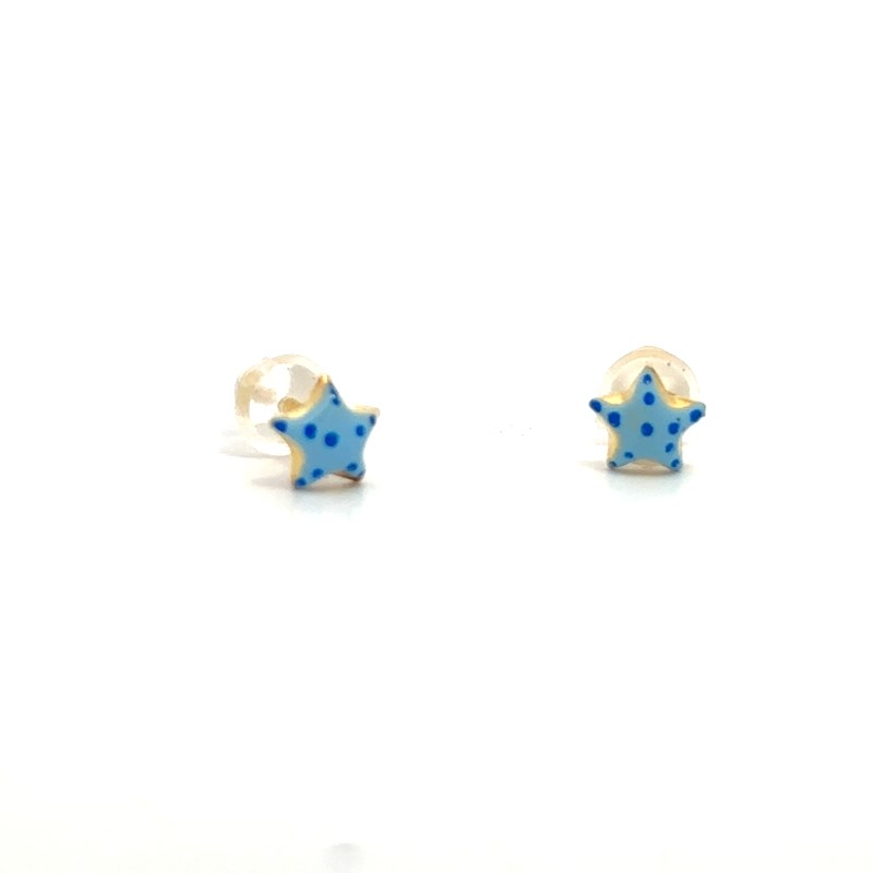 AMen Baby Enamel Star Earrings
