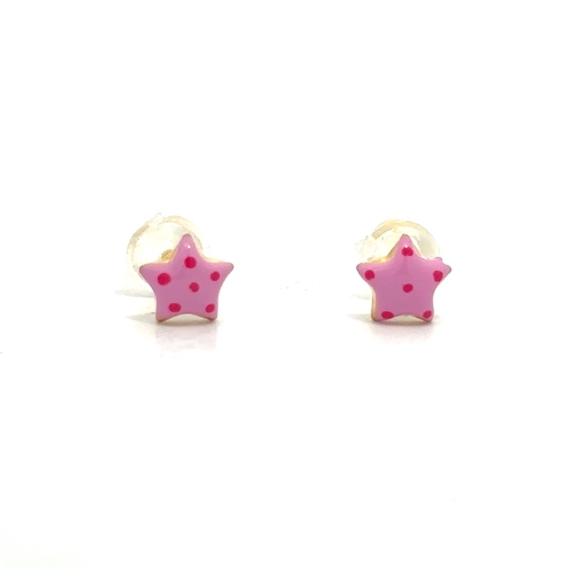 AMen Baby Enamel Star Earrings