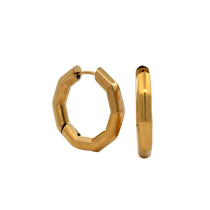 Veloria Collection Nonagon Hoops
