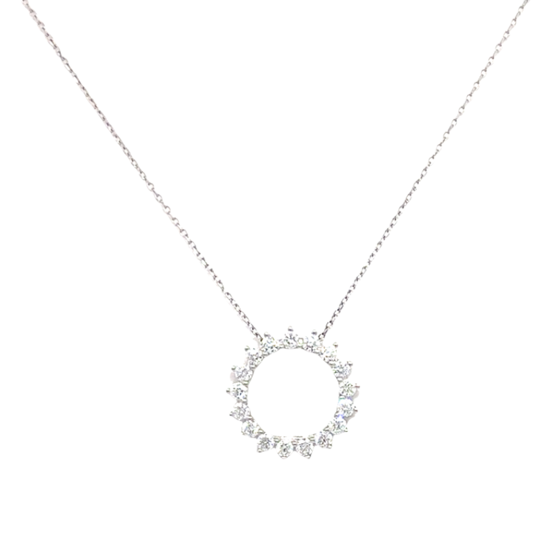 Diamond Circle of Life Pendant Necklace