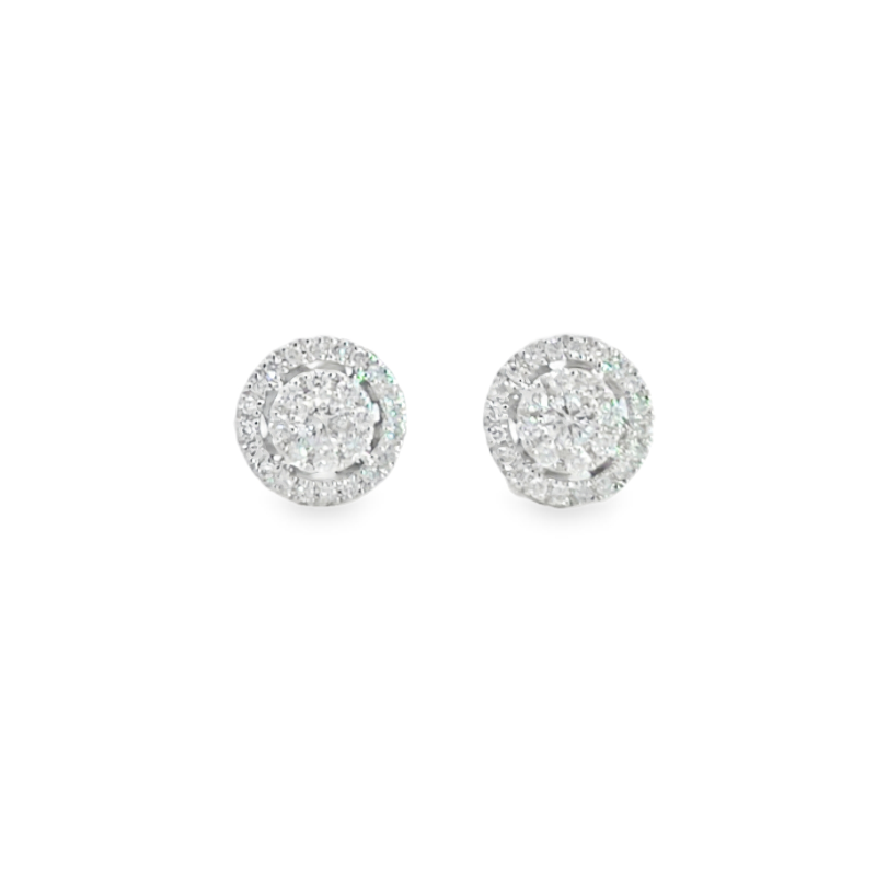 0.50ct Diamond Cluster Studs 0.50ct Diamond Cluster Studs