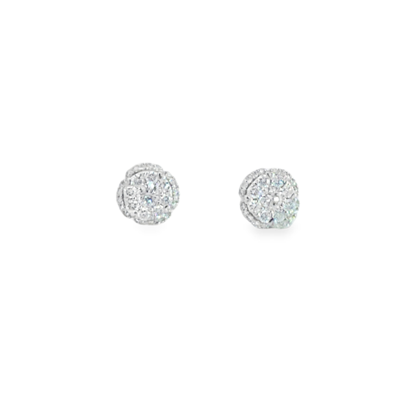 0.50ct Diamond Cluster Studs 0.50ct Diamond Cluster Studs