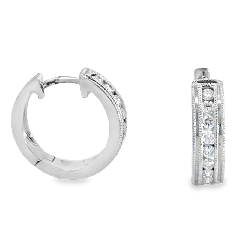 Diamond Huggie Hoops Diamond Huggie Hoops