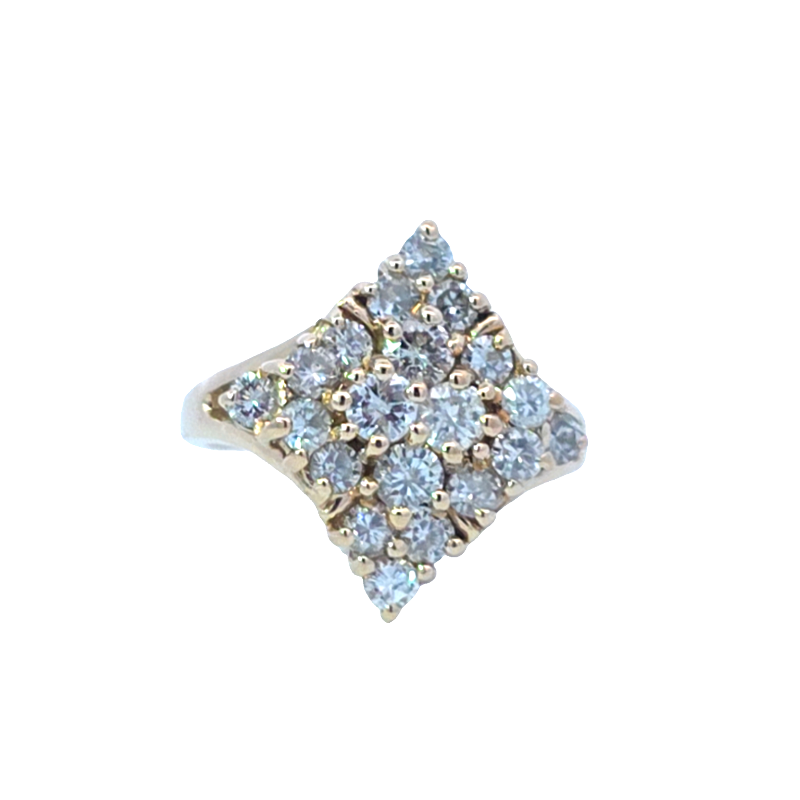 Estate Diamond Shape Diamond Ring
