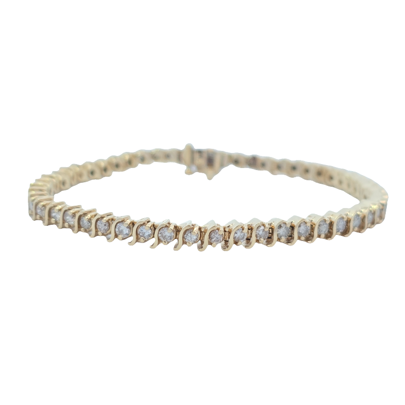 Estate Diamond S Link Tennis Bracelet