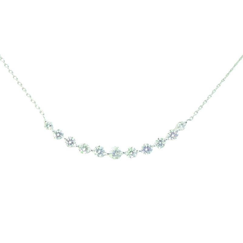 Estate Diamond Crescent Necklace