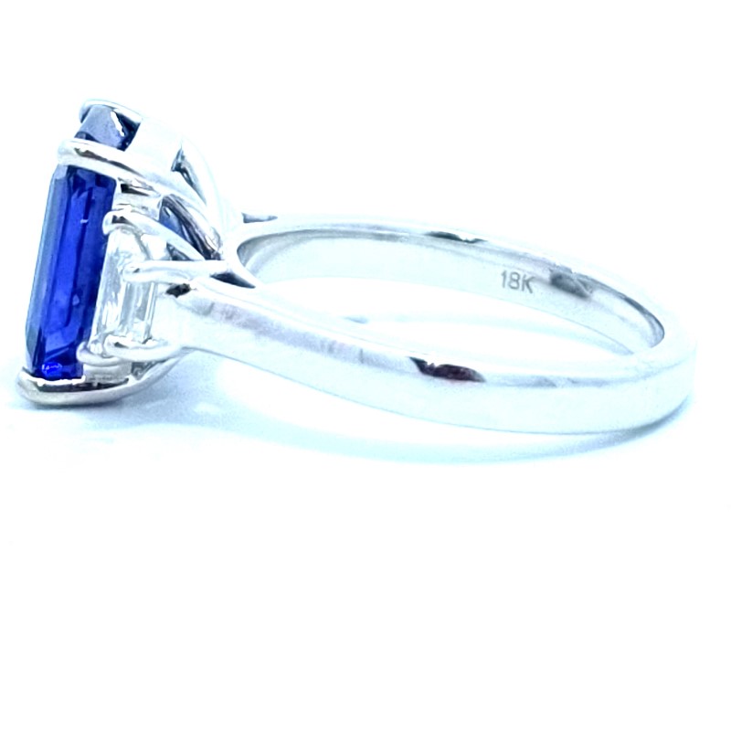 GIA Certified Tanzanite And Diamond Ring