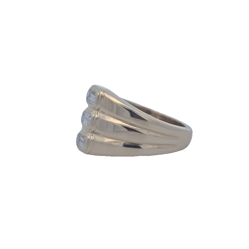 Wide Diamond Ring