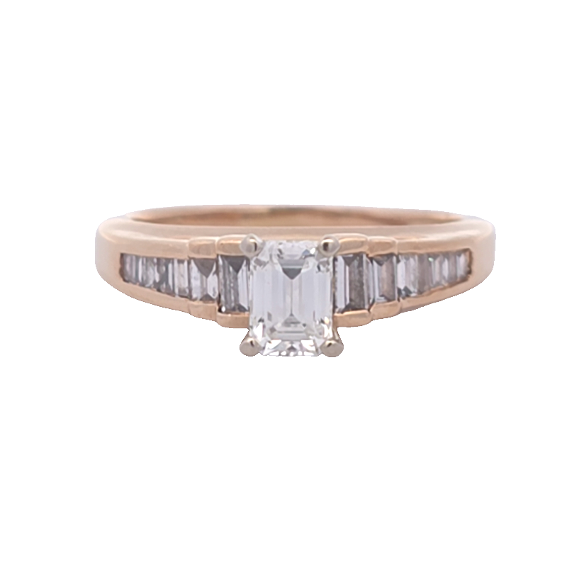 Estate Emerald Cut Diamond Ring