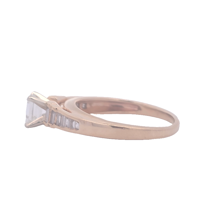 Estate Emerald Cut Diamond Ring