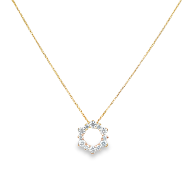 Diamond Circle Of Life Pendant Necklace