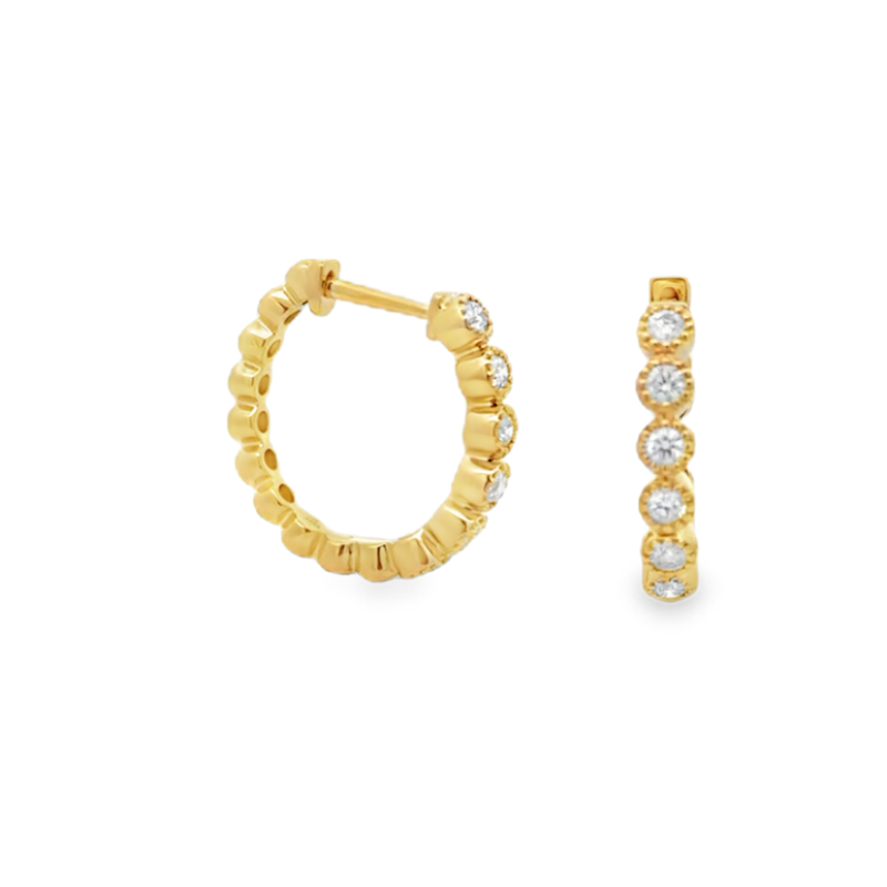 0.50ct Diamond Hoops