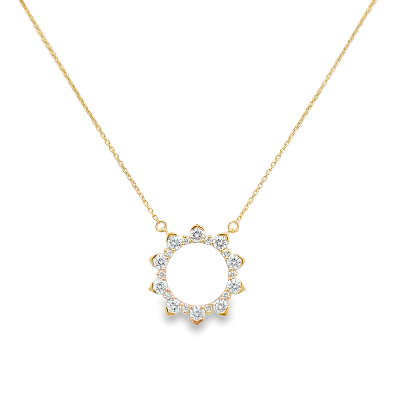 Diamond Sun Necklace