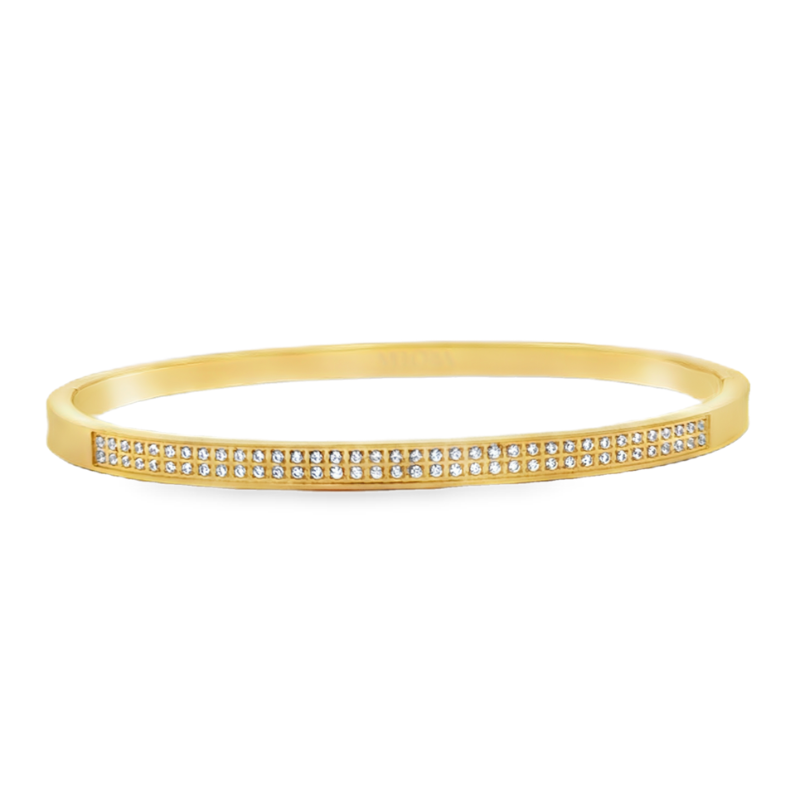 Veloria Collection Double Row CZ Bangle