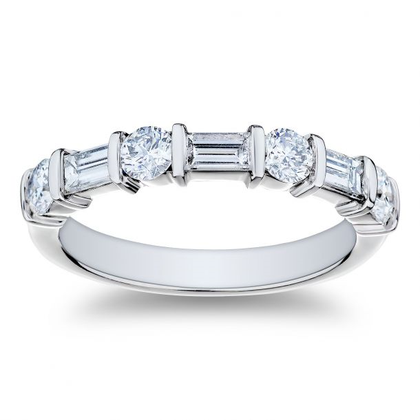 Platinum Diamond Wedding Band