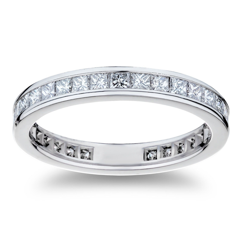 Platinum Diamond Eternity Band