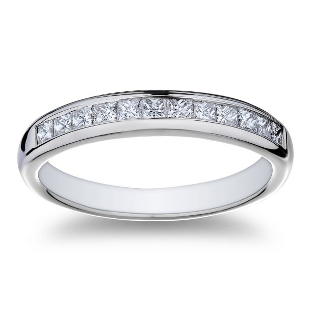 Platinum Diamond Wedding Band