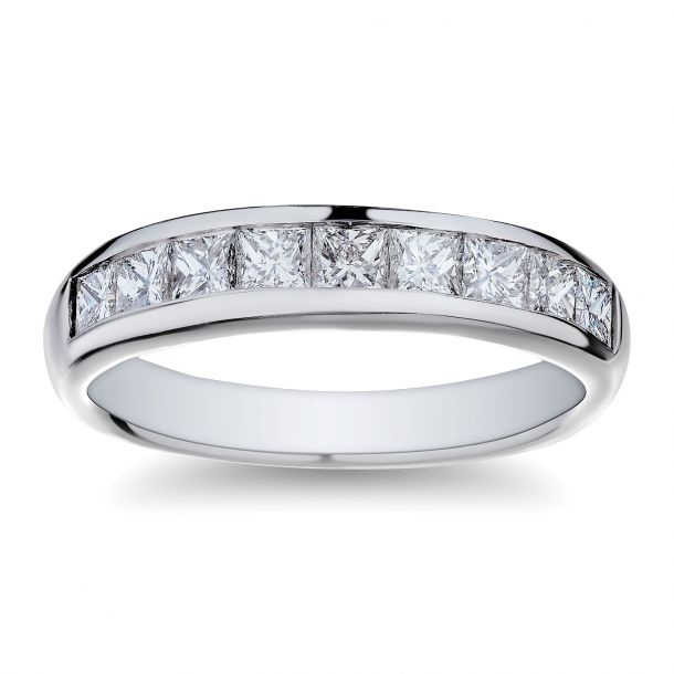 Platinum Diamond Wedding Band