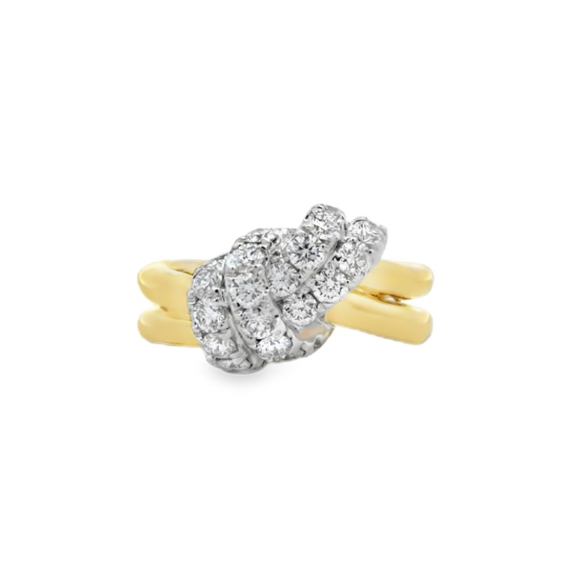 Charles Krypell Two Tone Knot Ring