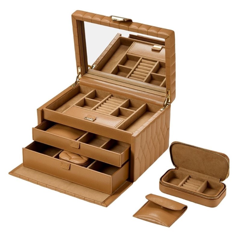 Wolf Lauren Medium Jewelry Box Caramel