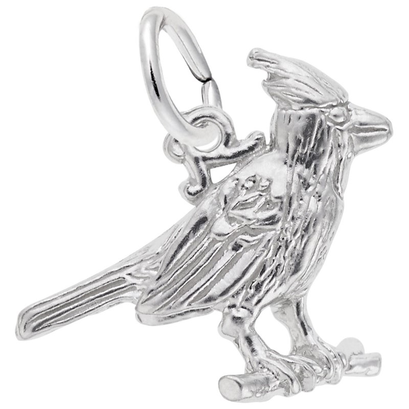 Cardinal Charm Sterling Silver
