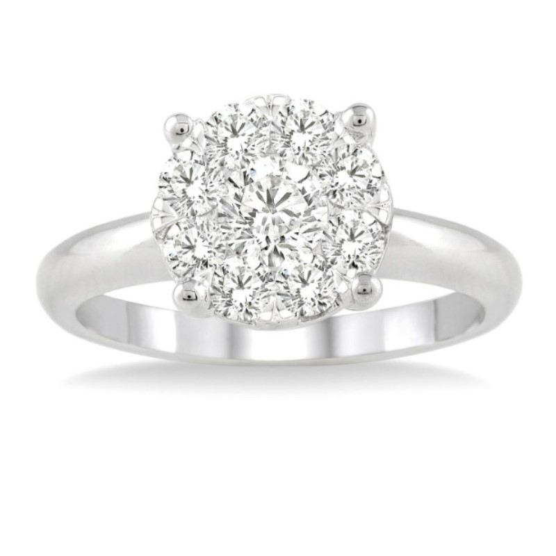Diamond Cluster Ring