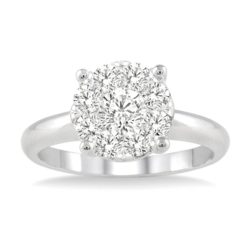 Diamond Cluster Ring