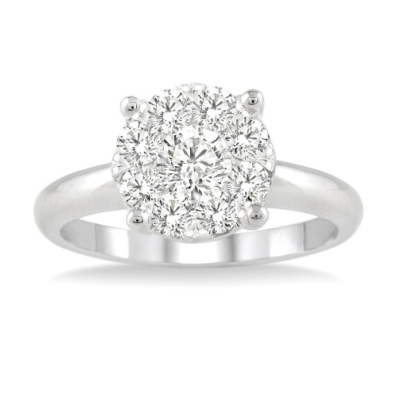 Diamond Cluster Ring