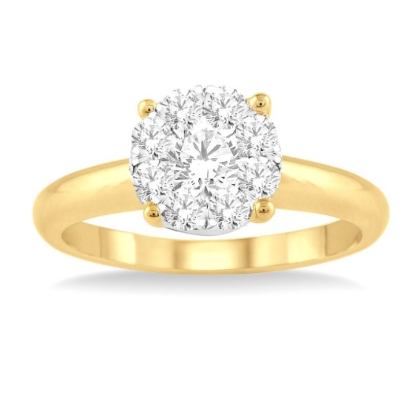 Diamond Cluster Ring