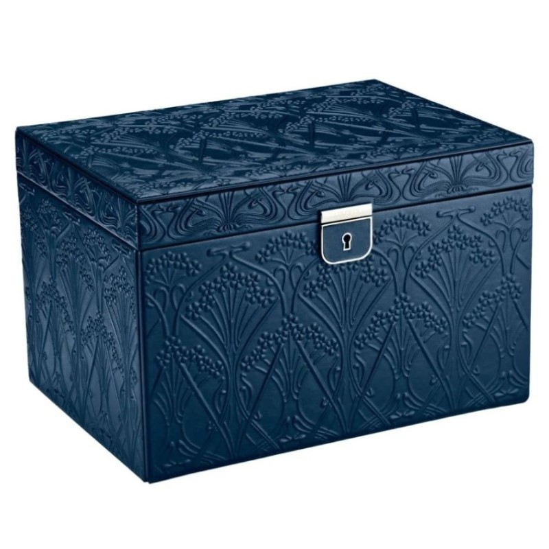 WOLF X LIBERTY All Over Ianthe Large Jewelry Box in Navy