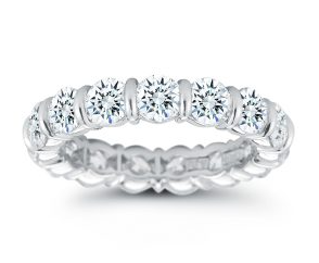 Platinum Diamond Eternity Band