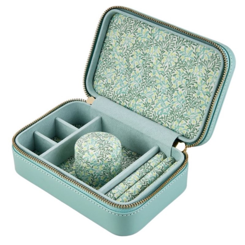 WOLF x Fiona Howard Sophia Travel Zip Case in Jade