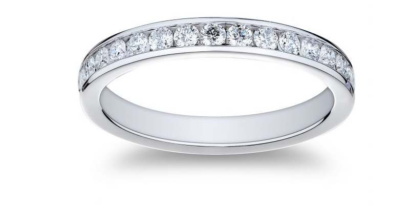 Platinum Diamond Wedding Band