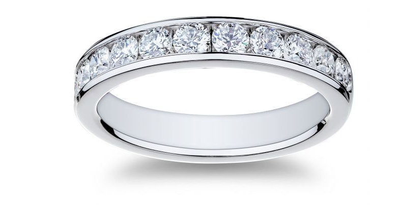 Platinum Diamond Wedding Band