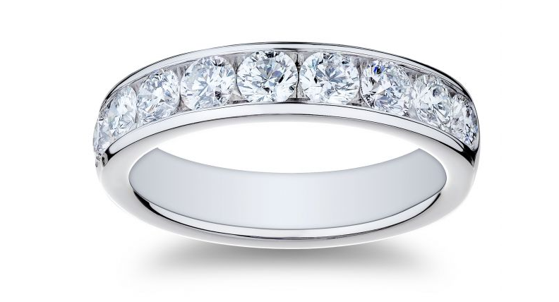 Platinum Diamond Wedding Band