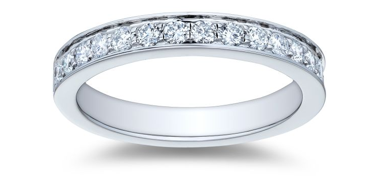 Platinum Diamond Wedding Band