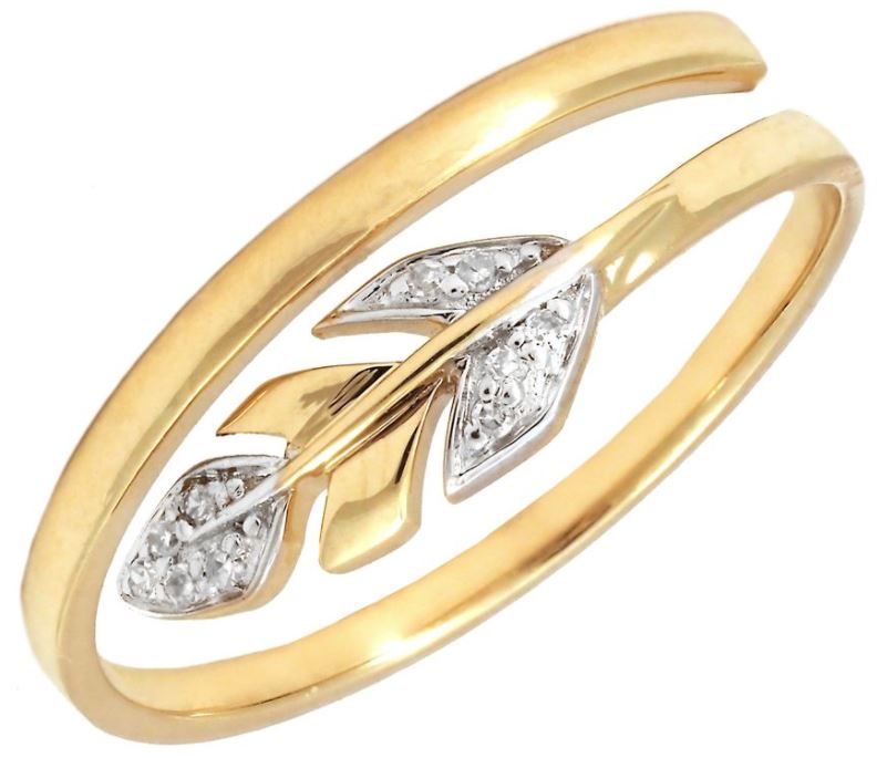 14 karat yellow gold adjustable ring