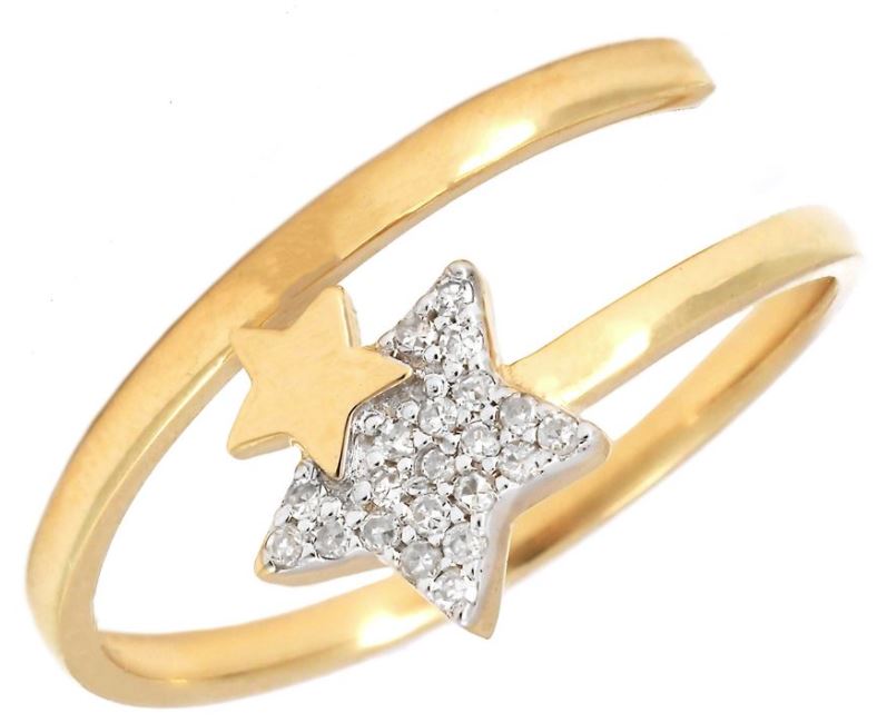 14 karat yellow gold adjustable ring