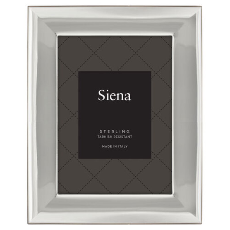 Tizo Siena Sterling Wide Plain Frame – 5 x 7