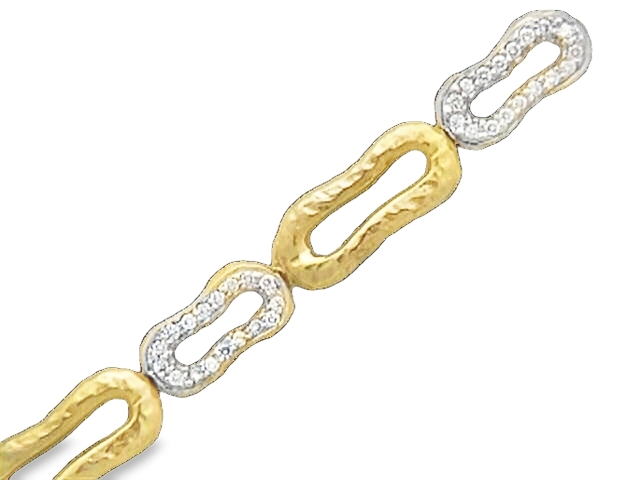 Estate Seiden Gang Diamond Link Bracelet