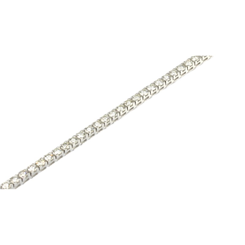 18 Karat White Gold Diamond Tennis Bracelet