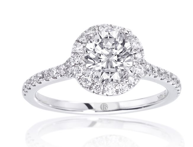 Diamond Halo Bridal Semi Mount Ring