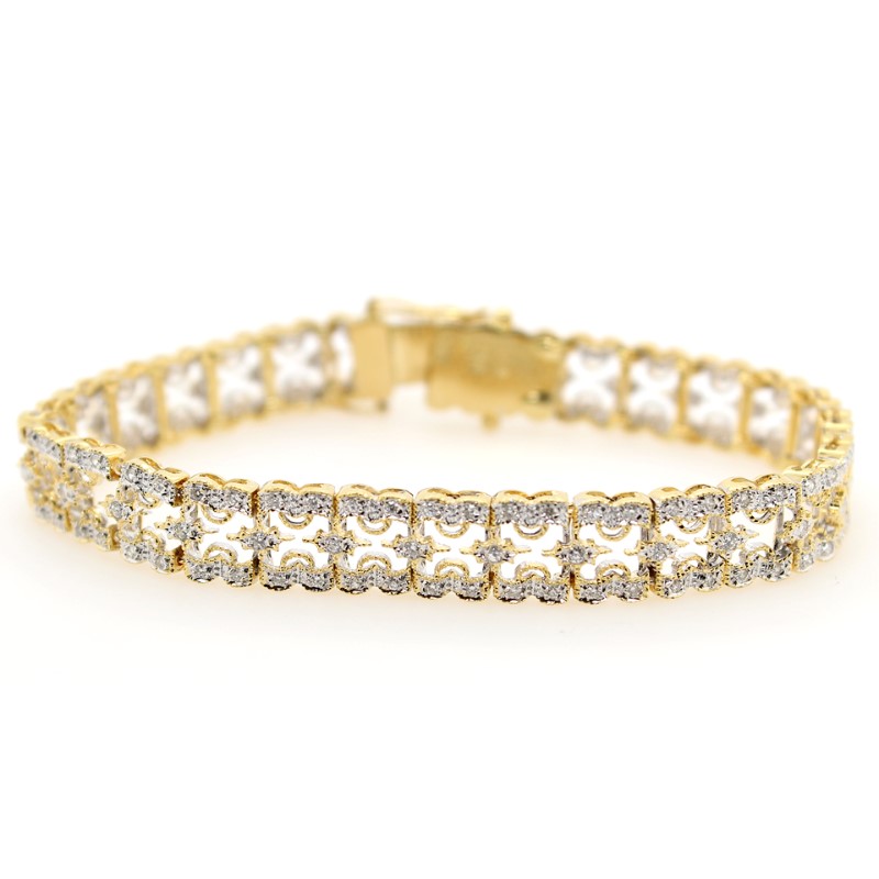 Estate Diamond Link Bracelet