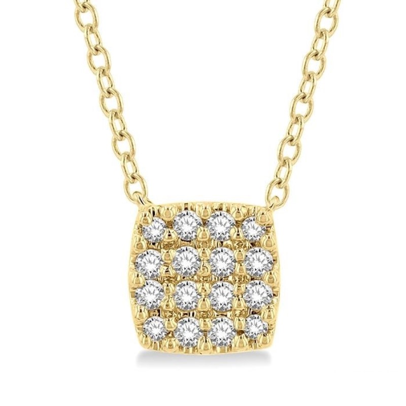 Petite Pave Diamond Necklace