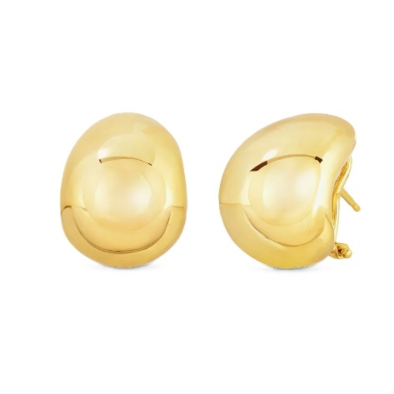Roberto Coin Designer Gold Domed Earrings
