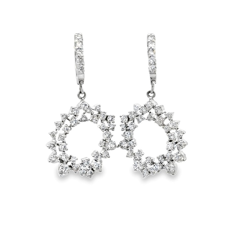 Estate Diamond Dangle Earrings